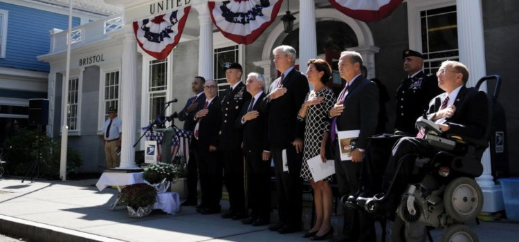 ProJo: Hundreds pay tribute as Bristol post office is renamed in memory of fallen soldier